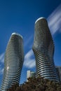 The Curvaceous Lines of the Absolute World Towers Royalty Free Stock Photo